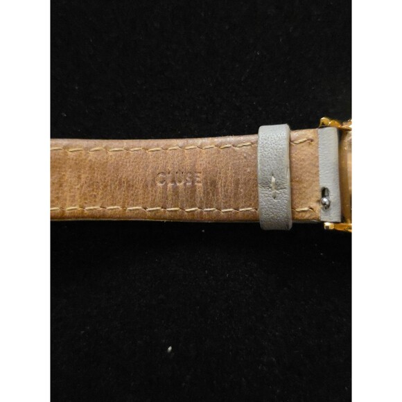 CLUSE Women\'s Watch Minuit Gray Leather Gold Authentic (Needs New Battery) main image 7